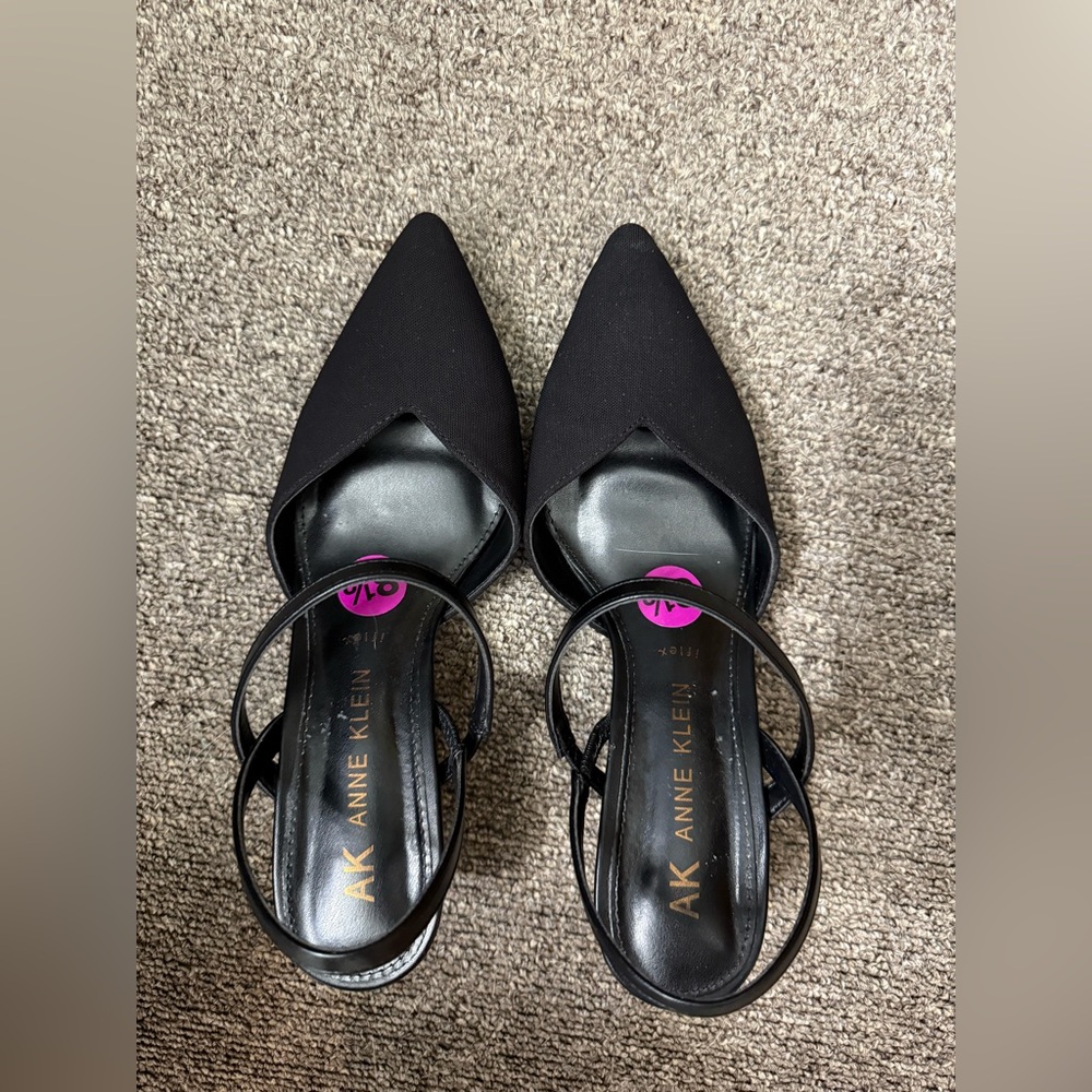 Anne Klein Black Kitten Heels